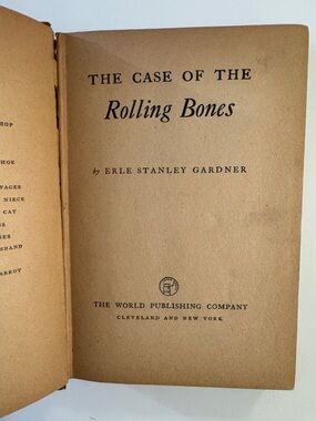 Vintage 1948 Case of the Rolling Bones by Erle Stanley Gardner